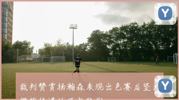 裁判赞赏杨瀚森表现出色赛后竖大拇指传递认可与鼓励